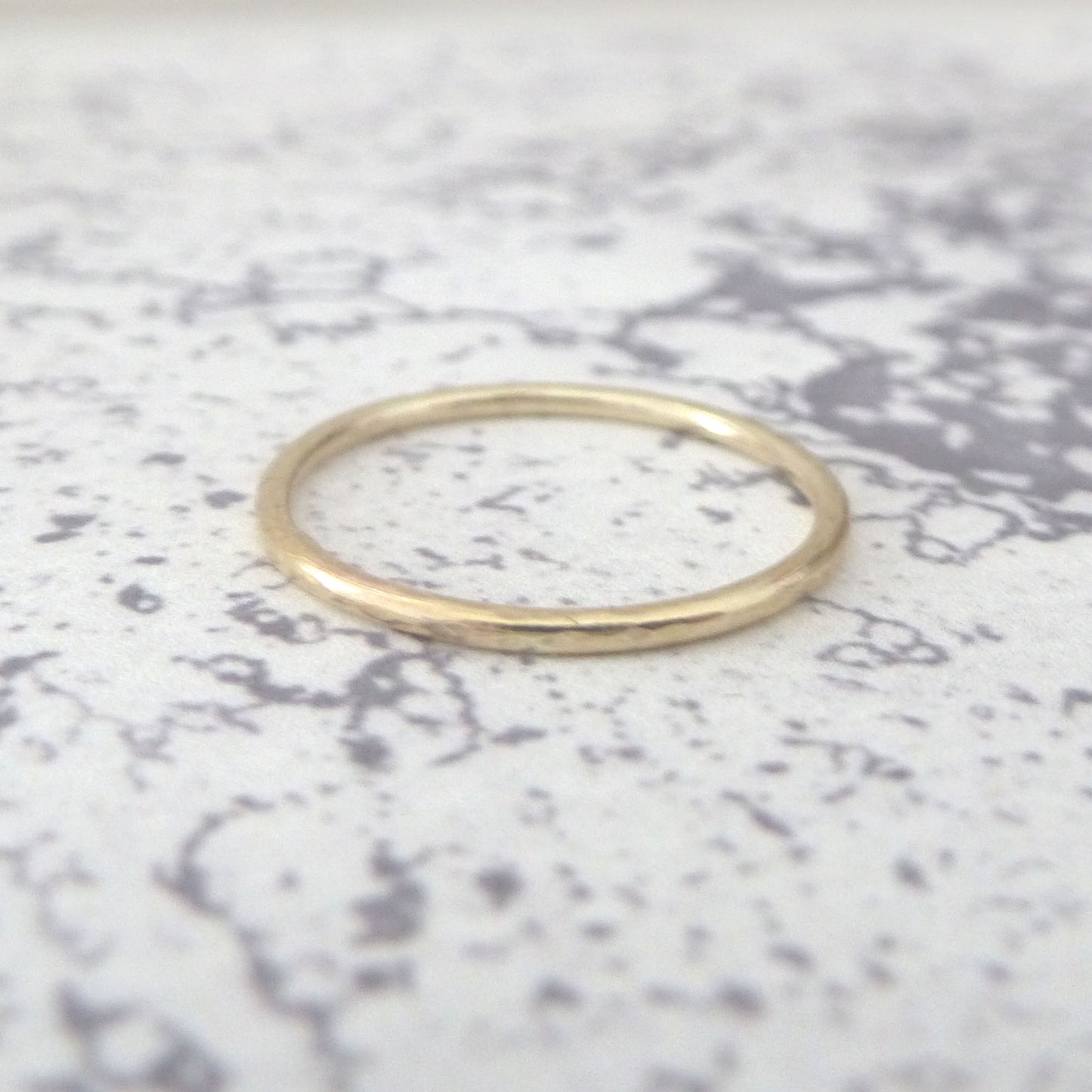 9ct Gold Ring - 1.5mm halo ring