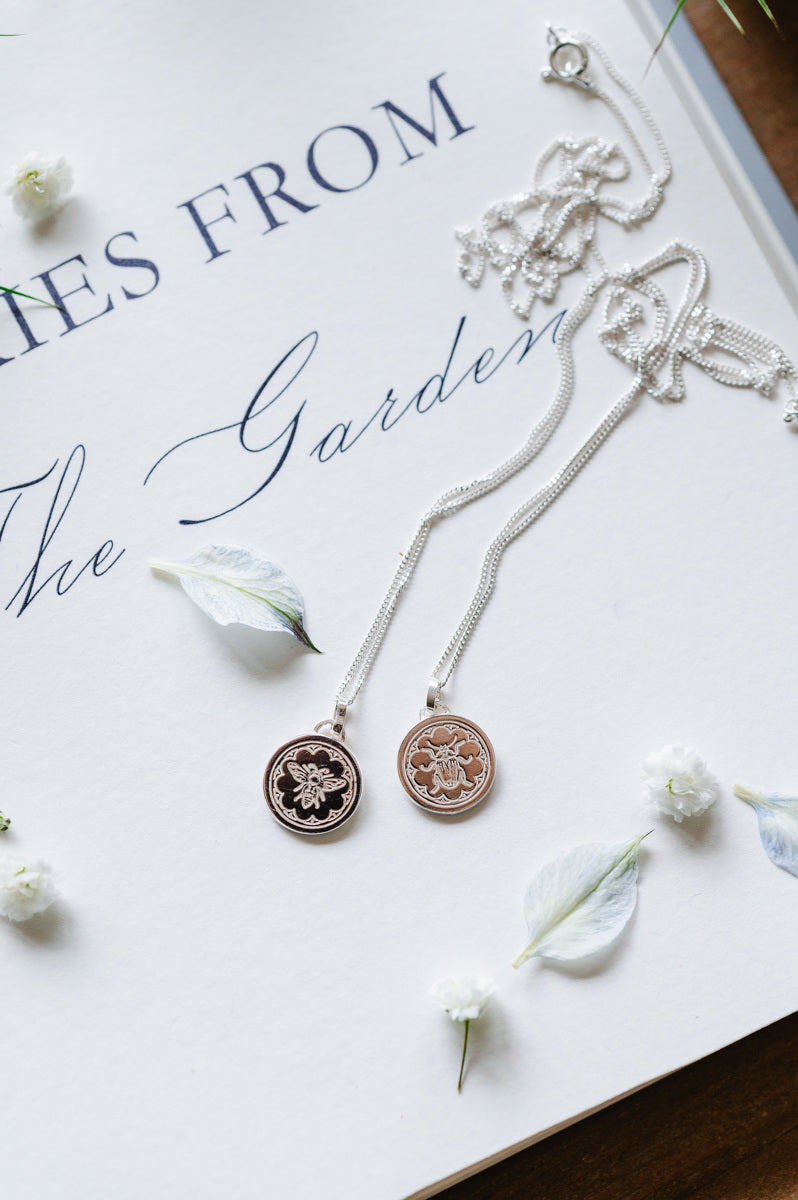 Bee or Beetle Necklace - Solid 9ct Gold - MTO