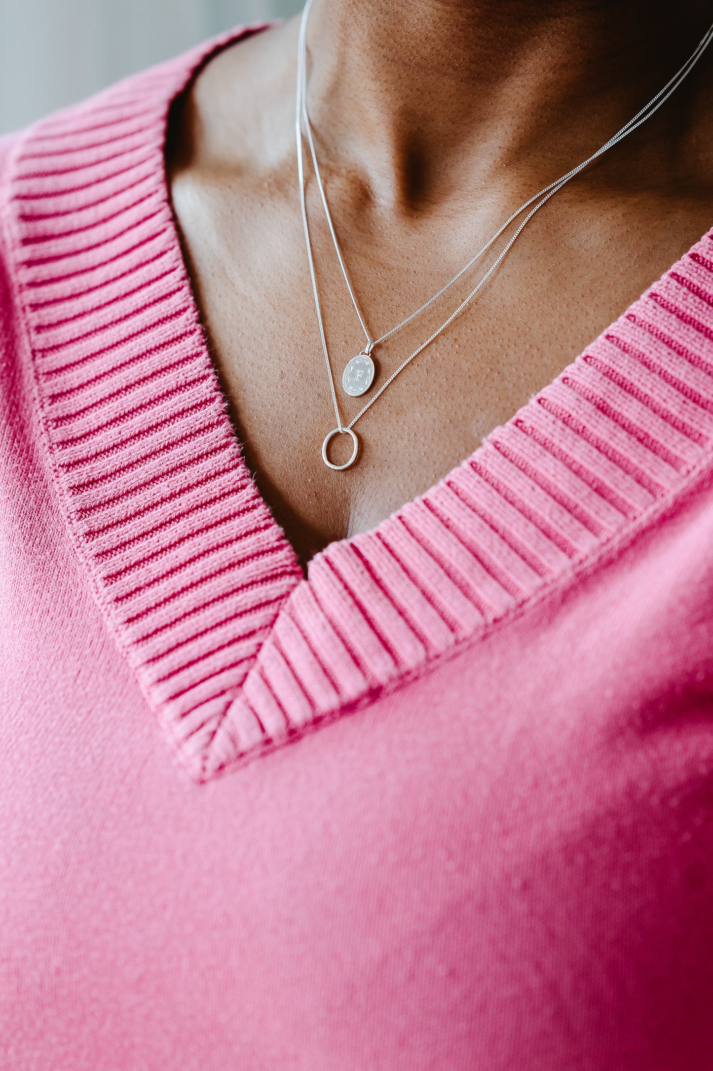 Dainty necklaces in sterling silver