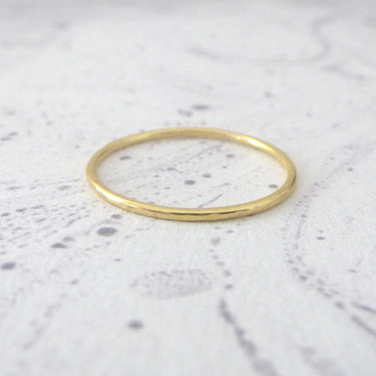 Thin gold ring - 18ct red gold