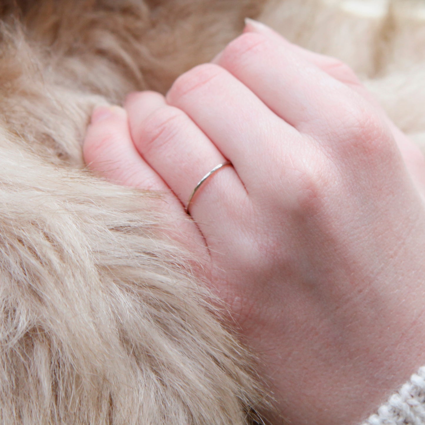 Thin Gold Rings - 9ct Gold - Set of 3