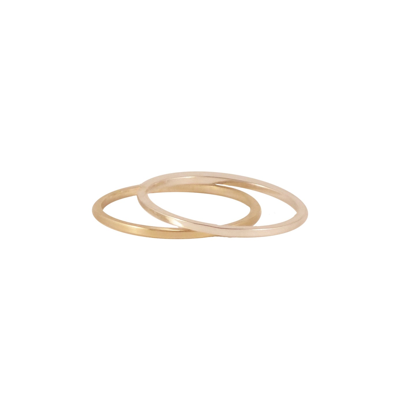 Skinny square band ring - 9ct yellow gold