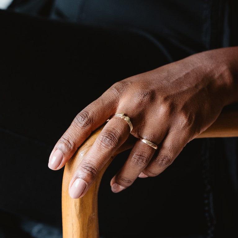 Orbit 9ct Yellow Gold Ring