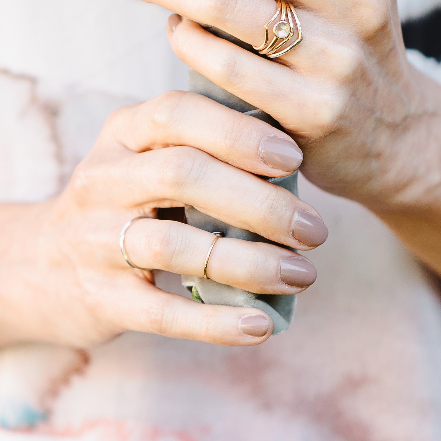 Thin Gold Midi Ring - 9ct Yellow Gold