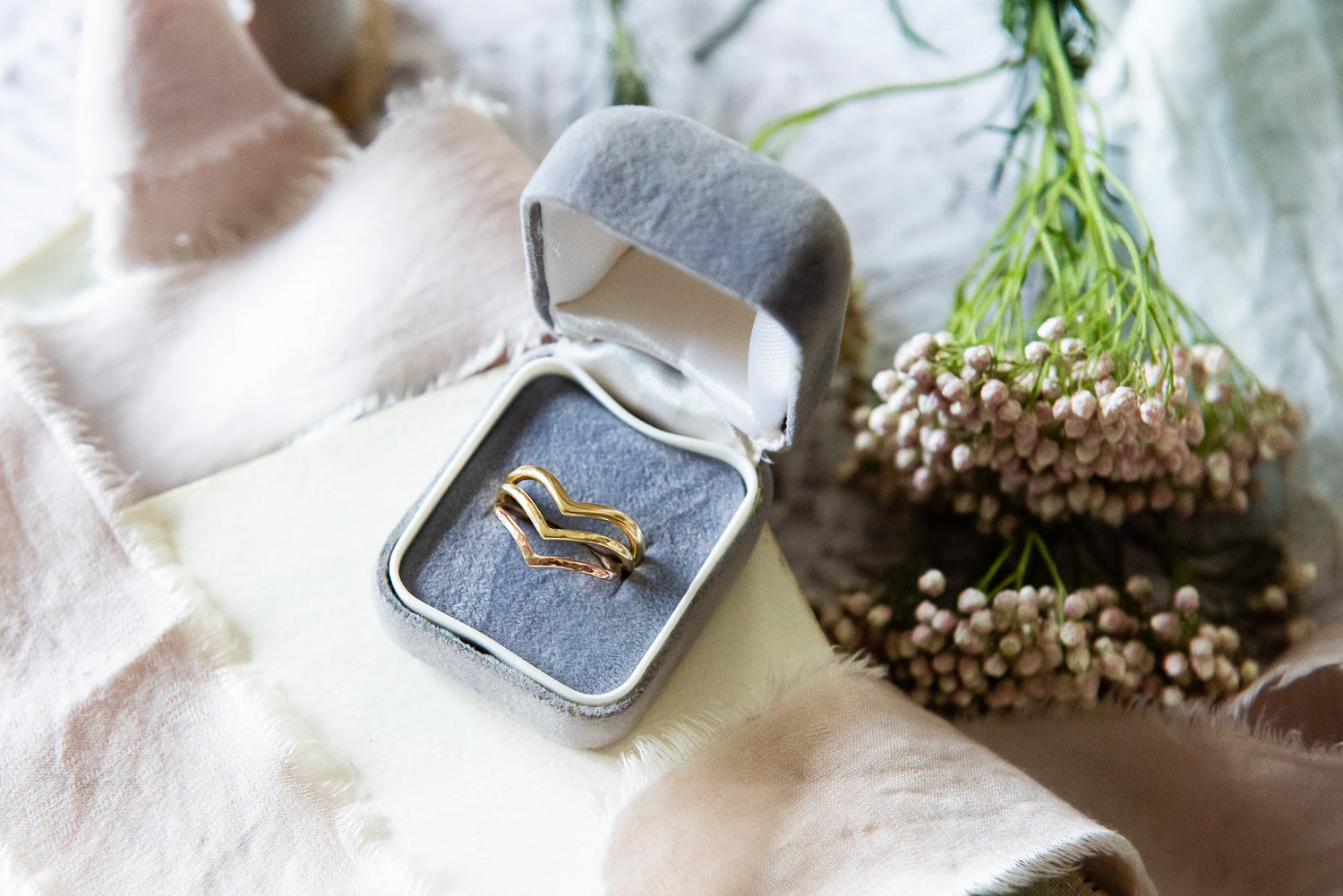 Wishbone Wedding Rings