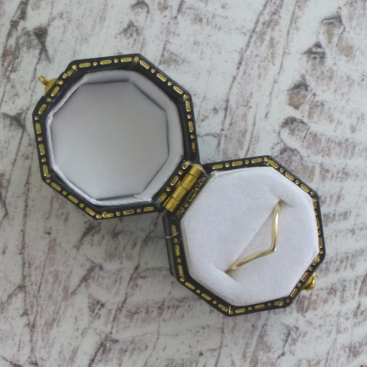 Gold Wishbone Ring