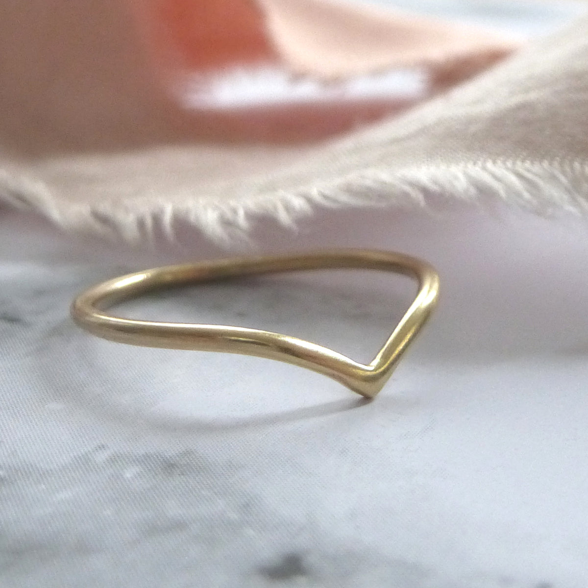 Gold Wishbone Ring