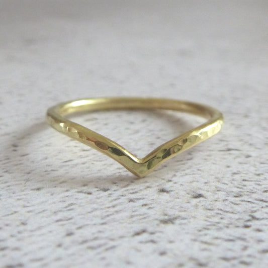 18ct Gold Wishbone Ring