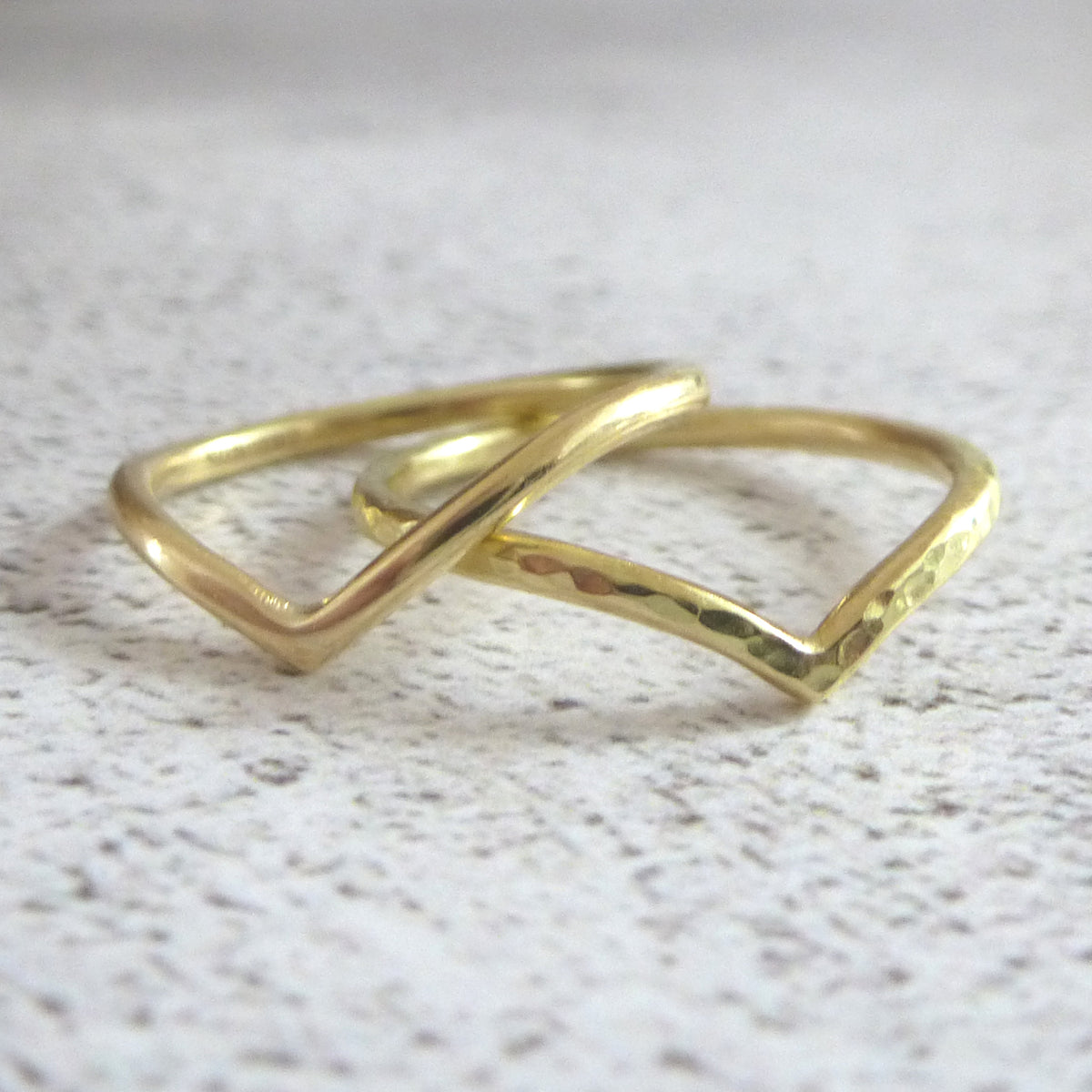 18ct Gold Wishbone Ring