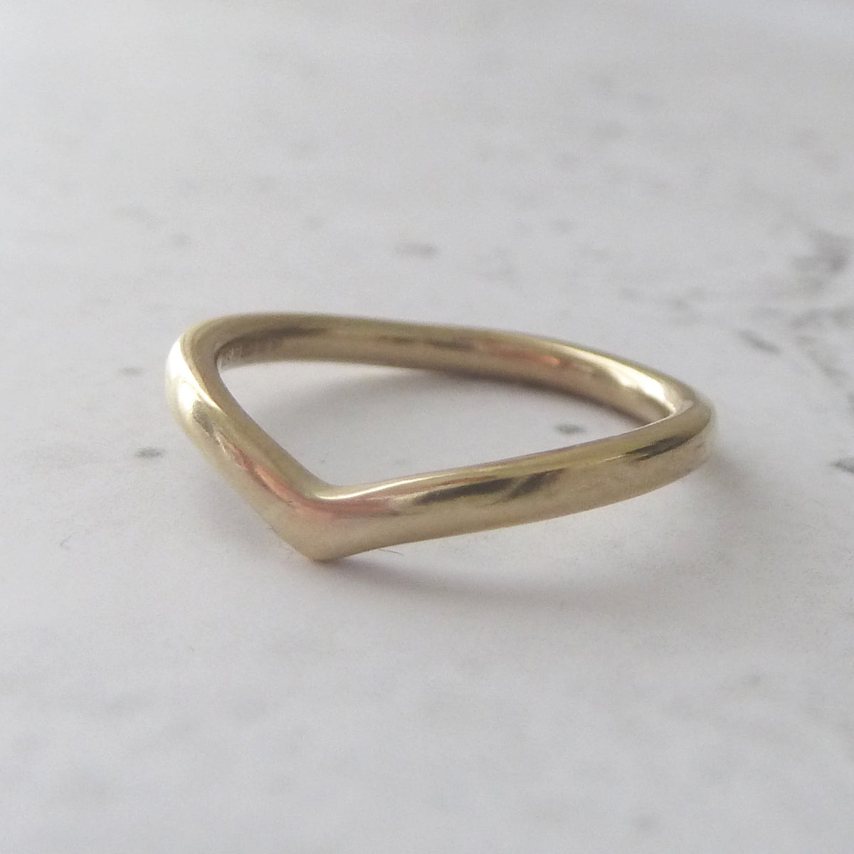 Gold Wishbone Ring