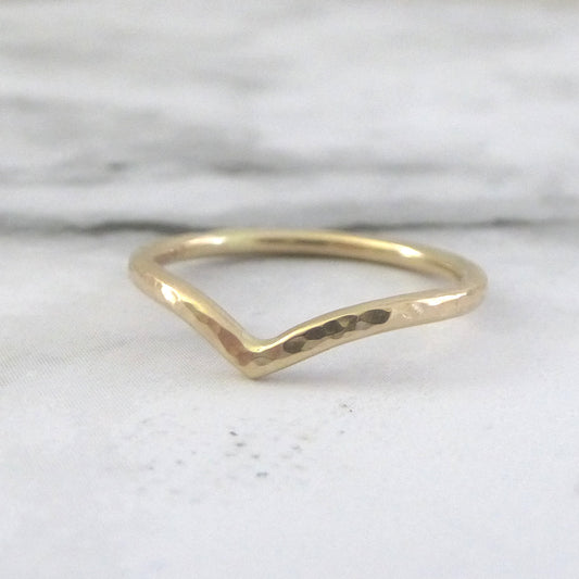 Holly Wishbone 9ct Gold - 1.5mm - Yellow Gold