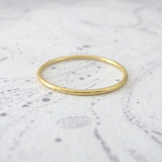 Skinny band ring - 18ct red gold