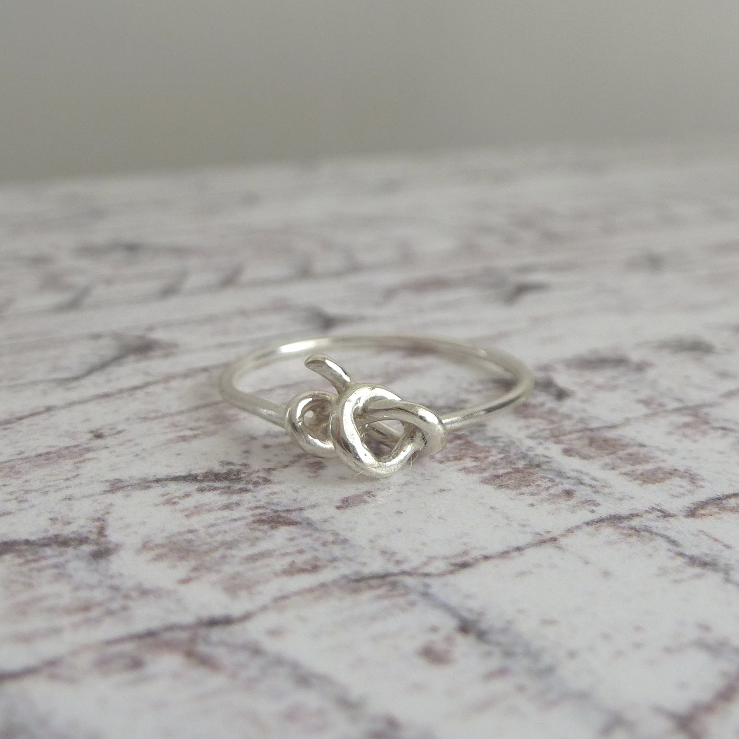 Silver knot ring