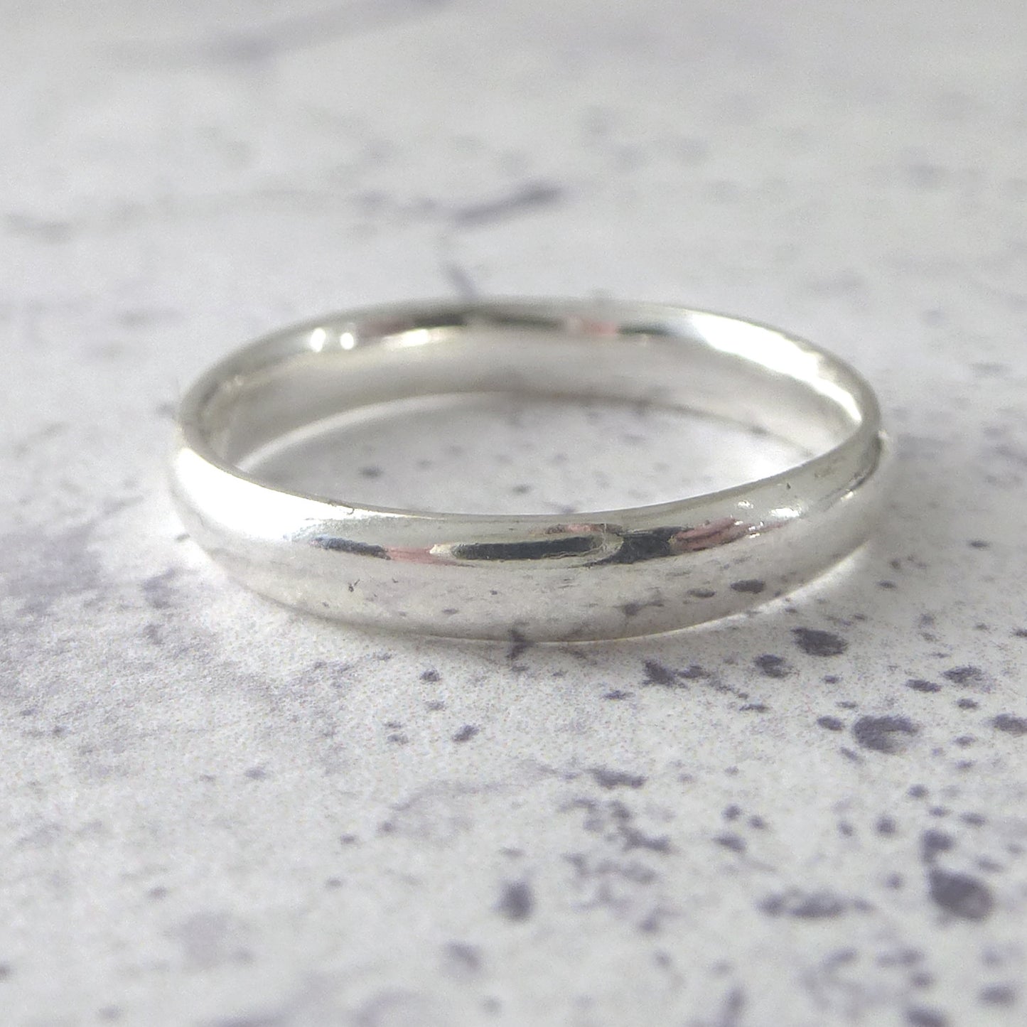 Sterling Silver ring, slim band 3mm