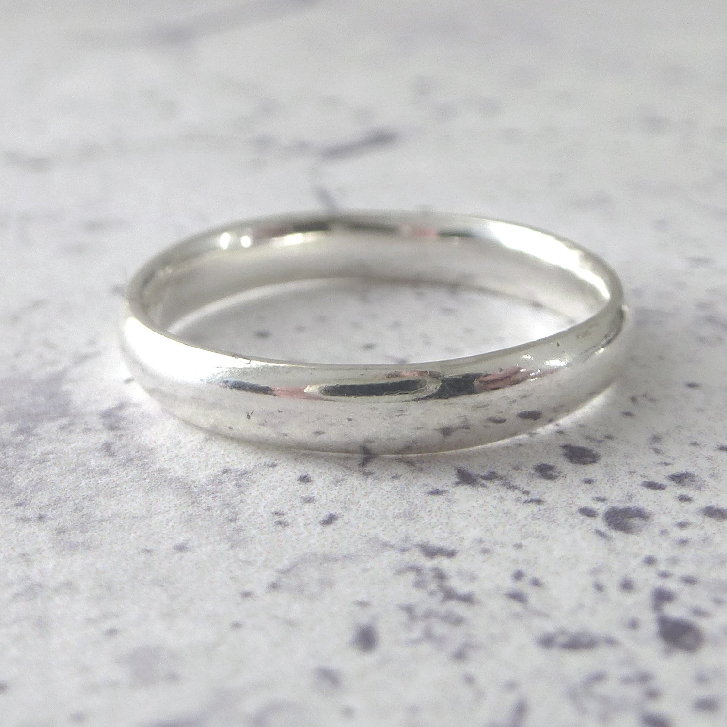 Sterling Silver ring, slim band 3mm