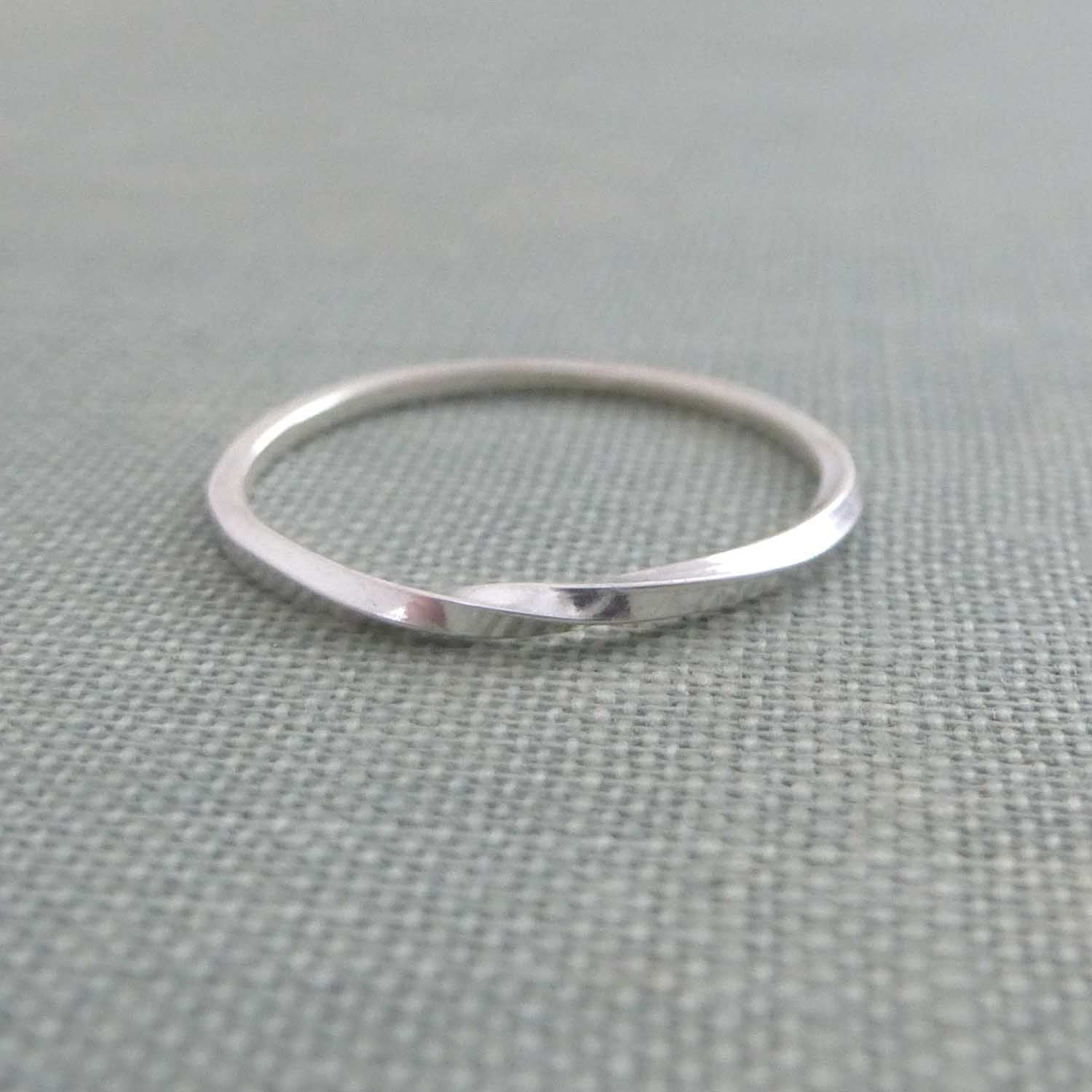 Thin on sale silver band